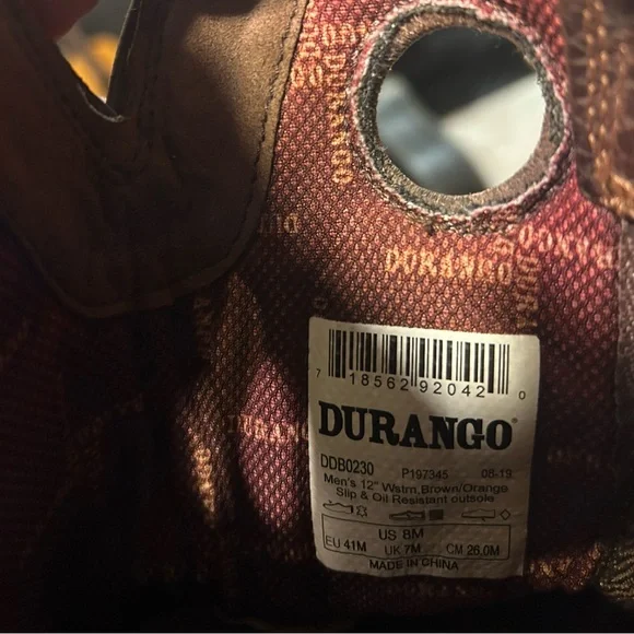 Durango Brown and Red Western Boots - Picture 11 of 13